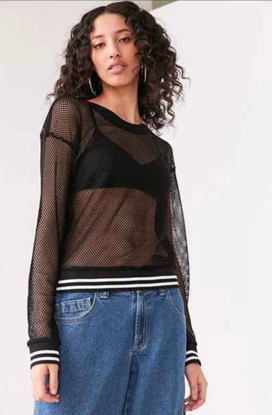 Truly Madly Deeply Ali Mesh sweatshirt Size XS